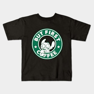 But First Coffee Experiment 626 Stitch Kids T-Shirt